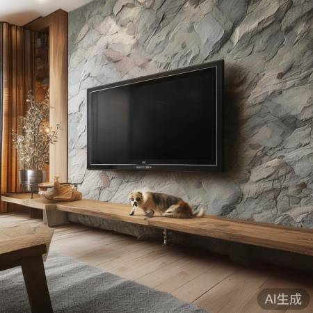 岩板背景墙耐脏耐高温