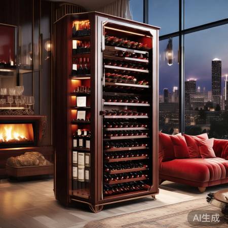 家居品味新选择：武隆红酒酒柜