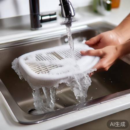 冲洗空调过滤网泡沫