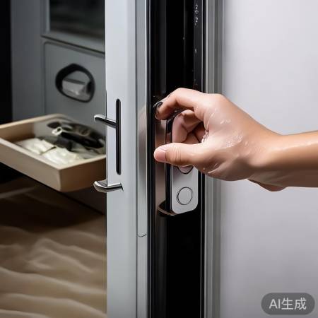 指纹锁防尘防水,备钥匙备用