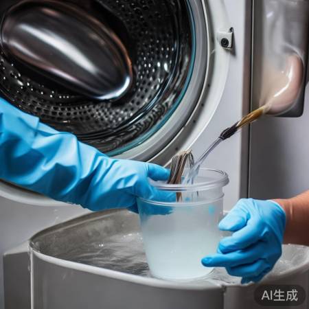 刷洗洗衣机内外壁