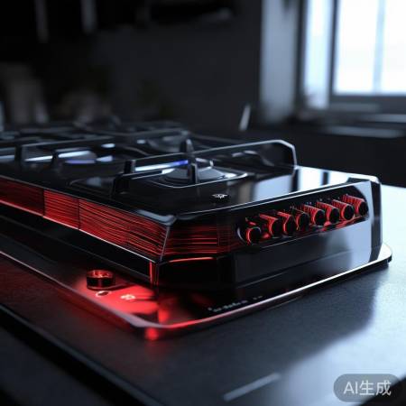 百运红燃气灶，现代艺术质耐用