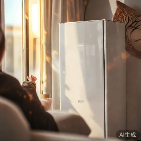 美的冰箱551WKM冰晶白,时