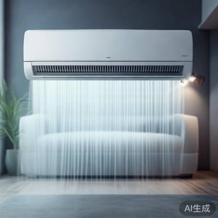 空调向上吹,冷气均匀分布