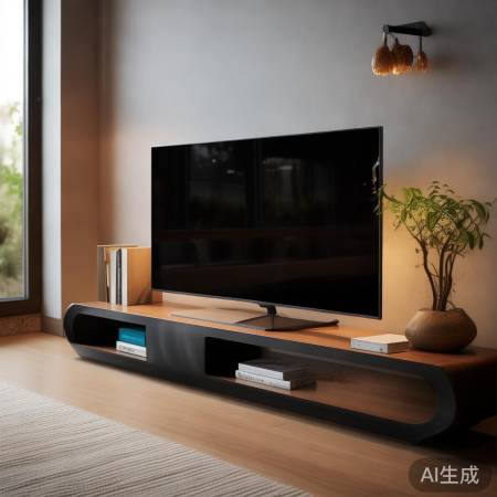 “电视无线置物架，家居好帮手”