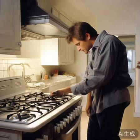 燃气灶罢工，维修中