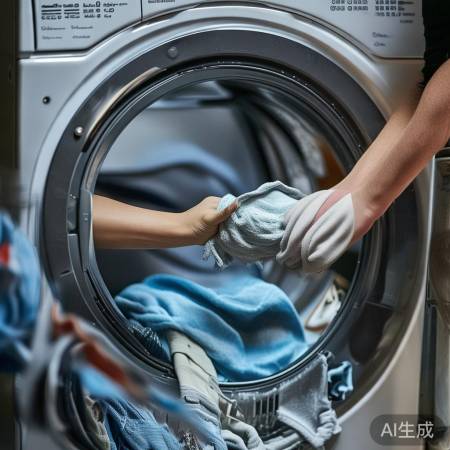 洗衣机清洁，门封圈重点擦