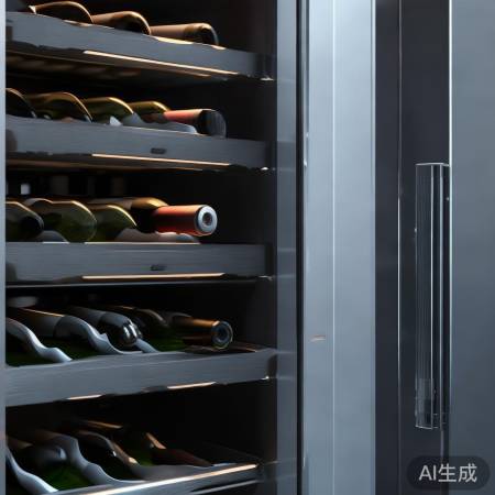 红酒柜：感应门+智能温控