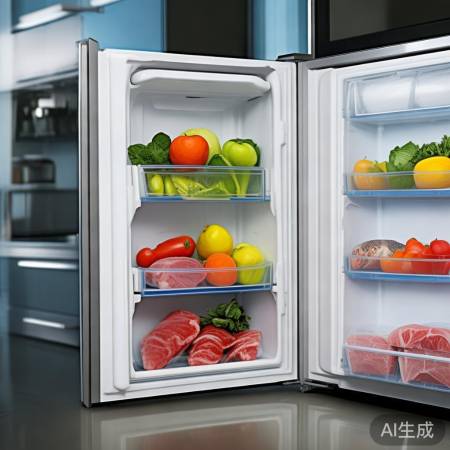 食物分区冷藏,温度适宜