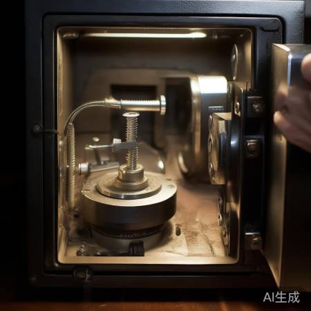 拆卸保险柜转盘