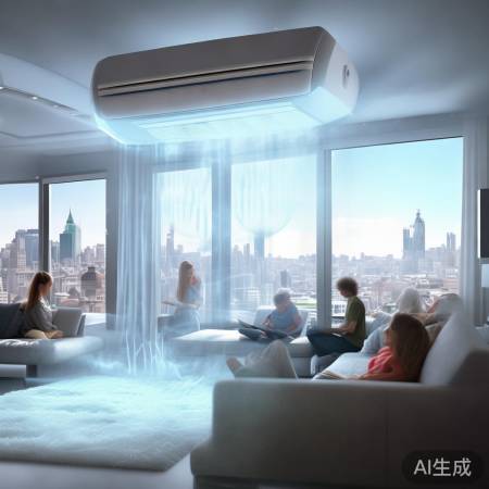 中央空调冷白效果，凉爽节能舒适