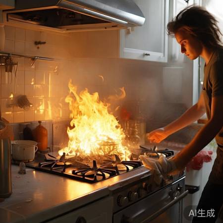 燃气灶熄火,冷静处理