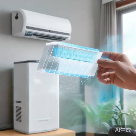 “高效净化空气，清新空调小卫士