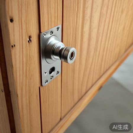 安装锁具,加固螺丝