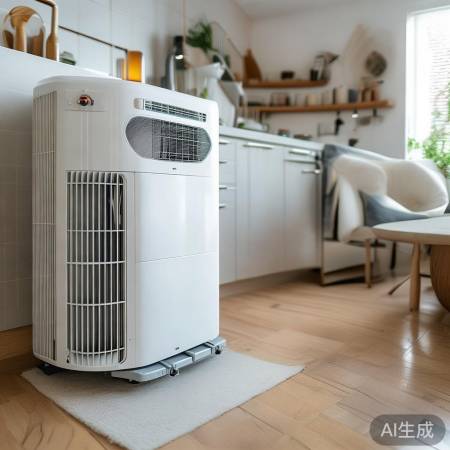 空气能热水器，安装简便，小巧美