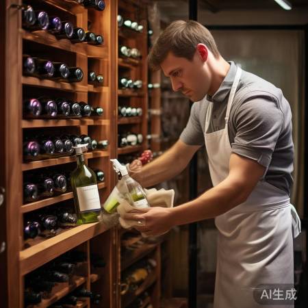 定期清洁酒柜,勿用刺鼻清洁剂