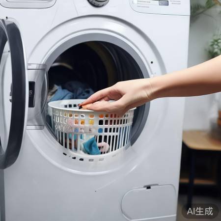 检查衣物破损再甩