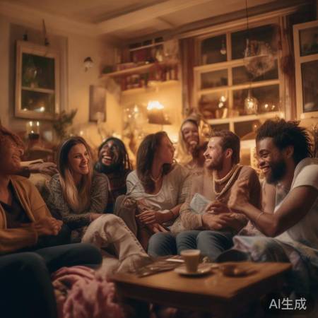 周末沙发聊天，生活自然舒适