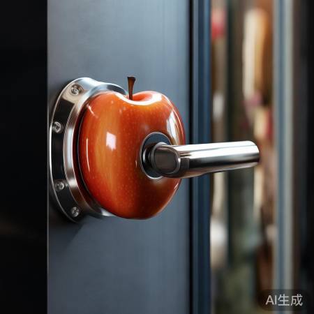 亮面指纹锁,光亮如苹果