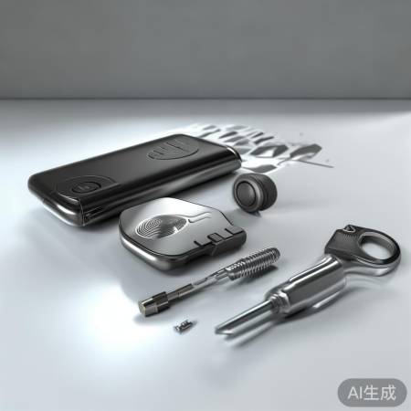 指纹锁及安装工具拆包