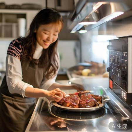 集成灶轻松蒸肉