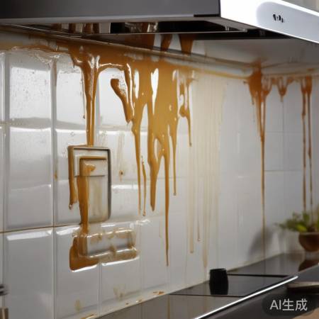 关油烟机开关，油渍中找开关